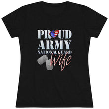 Load image into Gallery viewer, Women's Proud Army National Guard Wife Triblend Tee