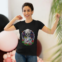Load image into Gallery viewer, Women's Skull & Butterflies Triblend Tee