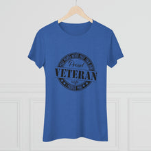 Load image into Gallery viewer, Women's Proud Veteran Wife Triblend Tee
