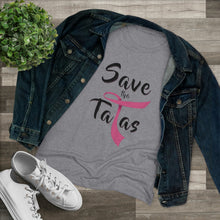 Load image into Gallery viewer, Women's Save the Tatas Triblend Tee