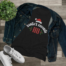Load image into Gallery viewer, Santas Favorite Ho - Women's Triblend Tee