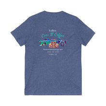 Load image into Gallery viewer, Unisex - Cars N Coffee - Print on back - Jersey Short Sleeve V-Neck Tee