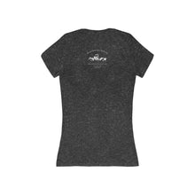 Load image into Gallery viewer, Women's Wife of a US Veteran - Jersey Short Sleeve Deep V-Neck Tee