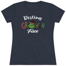 Load image into Gallery viewer, Resting Grinch Face - Women's Triblend Tee