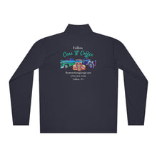 Load image into Gallery viewer, Unisex Cars N Coffee - On back - Quarter-Zip Pullover