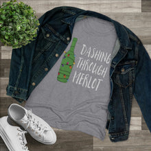 Load image into Gallery viewer, Dashing Through Merlot - Women's Triblend Tee