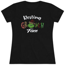 Load image into Gallery viewer, Resting Grinch Face - Women's Triblend Tee
