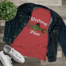 Load image into Gallery viewer, Resting Grinch Face - Women's Triblend Tee