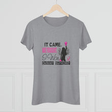 Load image into Gallery viewer, Women's It came we fought i won Triblend Tee