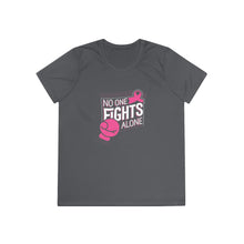 Load image into Gallery viewer, Ladies No one fights alone Competitor Tee