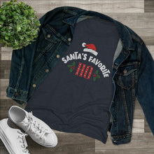 Load image into Gallery viewer, Santas Favorite Ho - Women's Triblend Tee