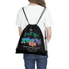Load image into Gallery viewer, Cars N Coffee Outdoor Drawstring Bag