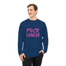 Load image into Gallery viewer, Unisex Fuck Cancer Performance Long Sleeve Shirt