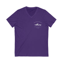 Load image into Gallery viewer, Unisex - Cars N Coffee - Print on back - Jersey Short Sleeve V-Neck Tee