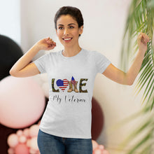 Load image into Gallery viewer, Women's Love My Veteran Triblend Tee