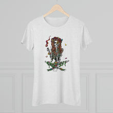 Load image into Gallery viewer, Women's Smoking Skull Triblend Tee