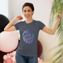 Load image into Gallery viewer, Women's Peace love &amp; hollow points Triblend Tee
