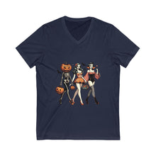 Load image into Gallery viewer, Spooky Chic Halloween V-Neck Tee

