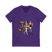 Load image into Gallery viewer, Spooky Chic Halloween V-Neck Tee
