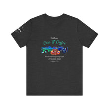 Load image into Gallery viewer, Women&#39;s Jersey short sleeve tee Fallon Cars &quot;N&quot; Coffee (on front)
