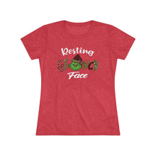Load image into Gallery viewer, Resting Grinch Face - Women's Triblend Tee
