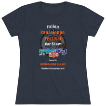 Load image into Gallery viewer, Women&#39;s Cantaloupe Festival - Print on front - Triblend Tee
