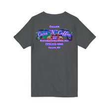 Load image into Gallery viewer, Ladies Cars 'N' Coffee Event T‑Shirt (Print on back)
