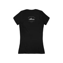 Load image into Gallery viewer, Live Fast Die Pretty Skull V-Neck Tee
