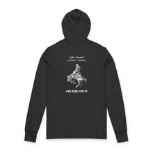 Load image into Gallery viewer, Tyler Crystal Bronc - Unisex Hooded Soft Long Sleeve Tee for Casual Wear
