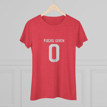 Load image into Gallery viewer, Women's Fucks given Triblend Tee
