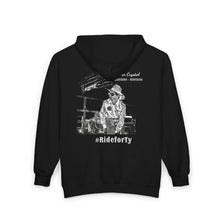 Load image into Gallery viewer, Ride for Tyler with flag - Unisex Heavy Blend™ Full Zip Hooded Sweatshirt
