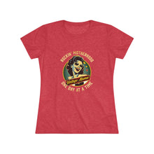 Load image into Gallery viewer, Women&#39;s Tri Blend Tee Rockin Motherhood (Print on front)
