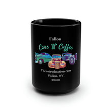 Load image into Gallery viewer, Fallon Cars N Coffee - Black Mug, 15oz
