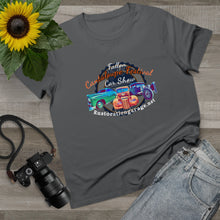 Load image into Gallery viewer, Women’s Maple Tee - Cantaloupe festival - Print on Front

