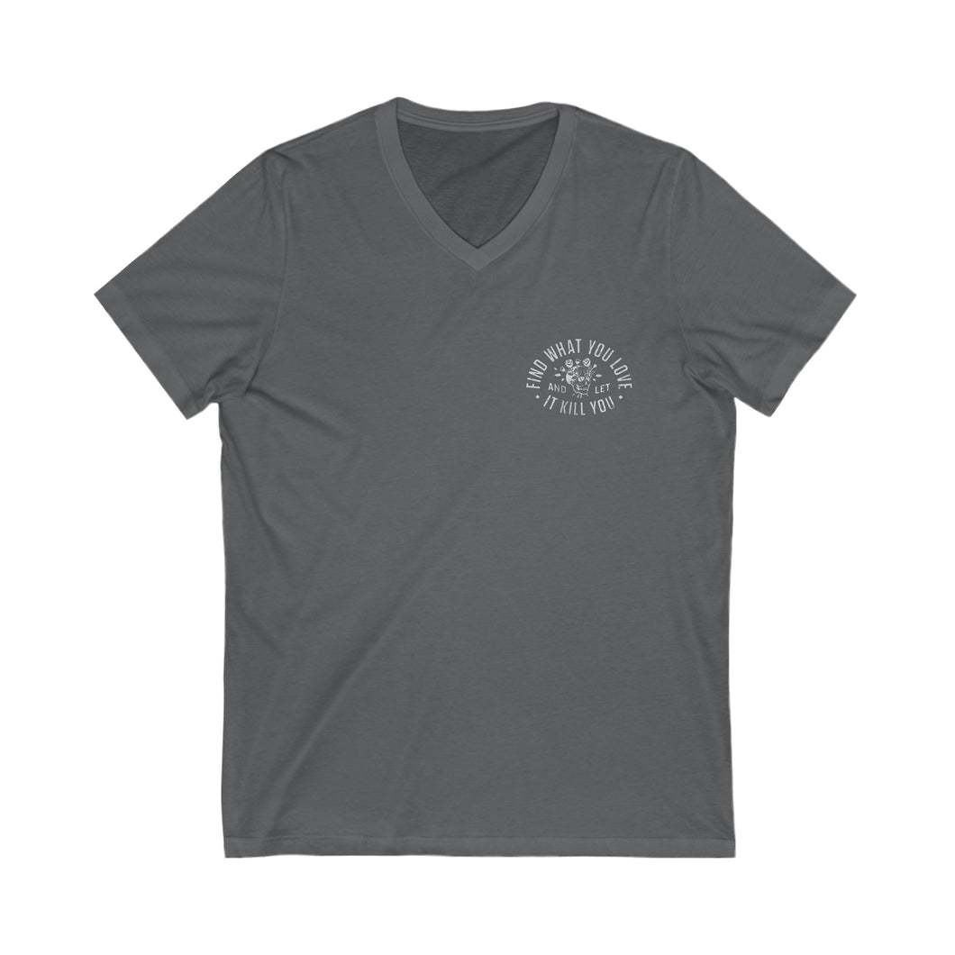 Women's Rustoration Garage (Print on back) Jersey V-neck tee
