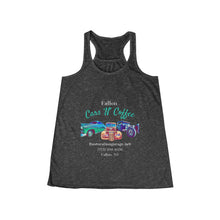 Load image into Gallery viewer, Women&#39;s Cars &quot;N&quot; Coffee Flowy Racerback Tank
