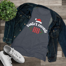 Load image into Gallery viewer, Santas Favorite Ho - Women's Triblend Tee
