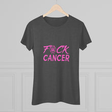 Load image into Gallery viewer, Women's Fuck Cancer Triblend Tee
