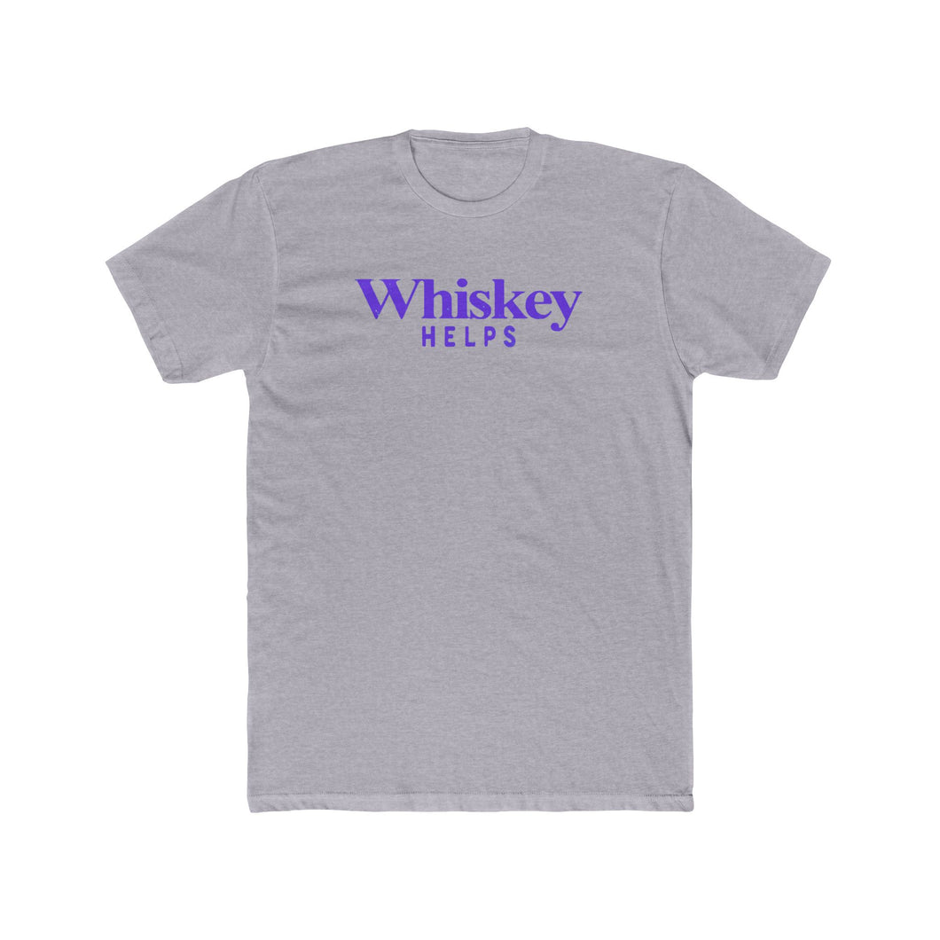 Whiskey Helps Purple - Print On Front