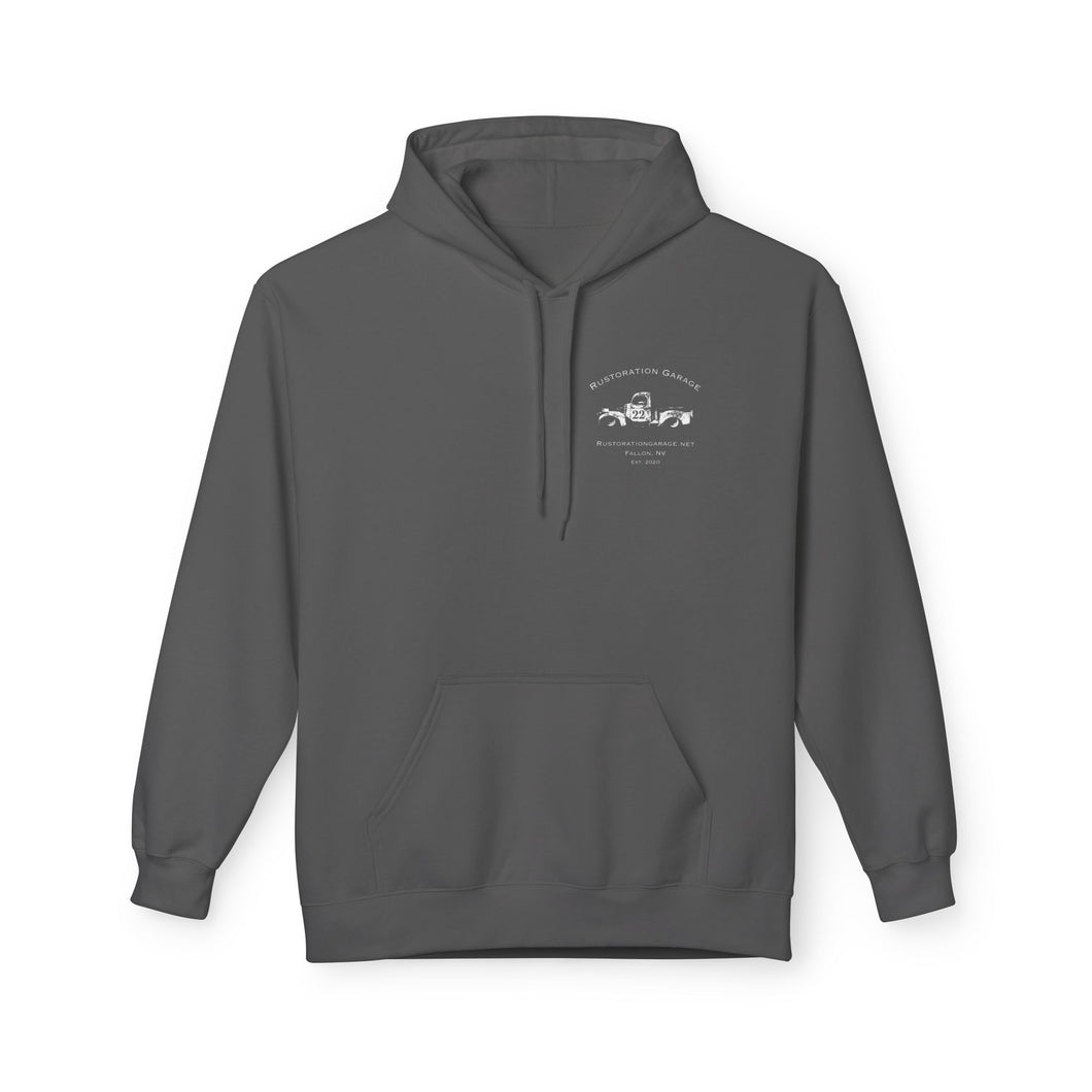 Women's Fallon Cars N Coffee (print on back) midweight fleece Hoodie