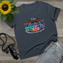 Load image into Gallery viewer, Women’s Maple Tee - Cantaloupe festival - Print on Front
