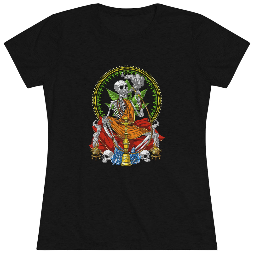 Women's Skull hooka - Triblend Tee