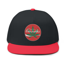 Load image into Gallery viewer, Enjoy Cannabis - Embroidered Flat Bill Cap – Retro Trucking &amp; Beer Lover Snapback

