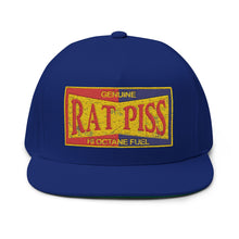 Load image into Gallery viewer, Rat Piss - Embroidered Flat Bill Cap – Retro Trucking &amp; Beer Lover Snapback
