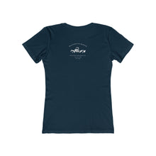 Load image into Gallery viewer, Women&#39;s boyfriend tee Rustoration Garage on back
