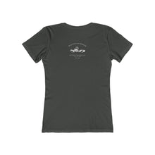 Load image into Gallery viewer, Women&#39;s boyfriend tee Rustoration Garage on back
