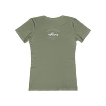 Load image into Gallery viewer, Women&#39;s boyfriend tee Rustoration Garage on back
