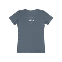 Load image into Gallery viewer, Women&#39;s boyfriend tee Rustoration Garage on back
