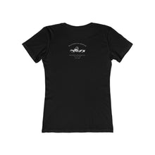 Load image into Gallery viewer, Women&#39;s boyfriend tee Rustoration Garage on back
