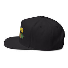 Load image into Gallery viewer, Flower Girl Embroidered Flat Bill Cap – Retro Trucking &amp; Beer Lover Snapback
